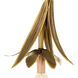 Lowcountry 6 Light Brass and Gold Brush Chandelier Ceiling Light